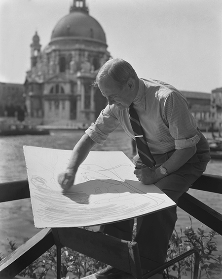 Joan Miró in Venice. Image: © Archivio Cameraphoto Epoche / Bridgeman Images.